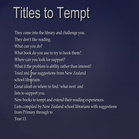  Transforming Reluctant Readers