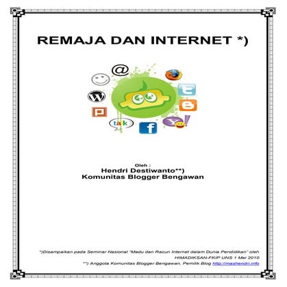 Remaja dan internet