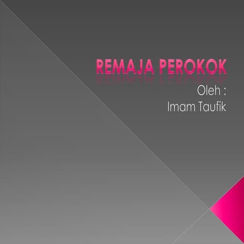 Remaja perokok