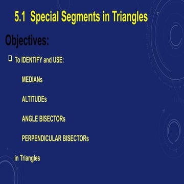 Comprehensive Guide to Special Segments in Triangles: Altitudes ...