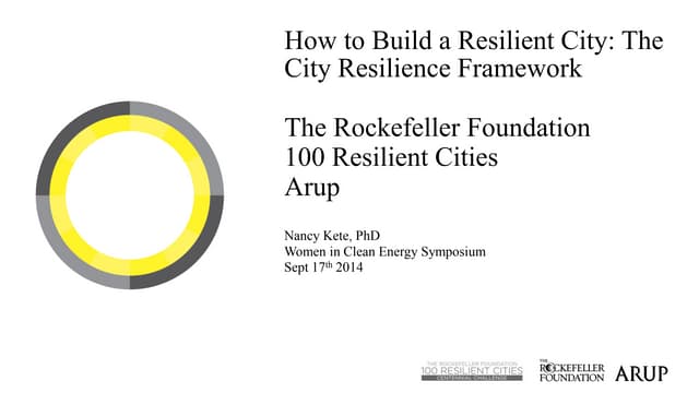 How to Build a Resilient City: The ...