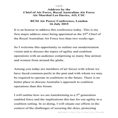 Air Marshal Leo Davies