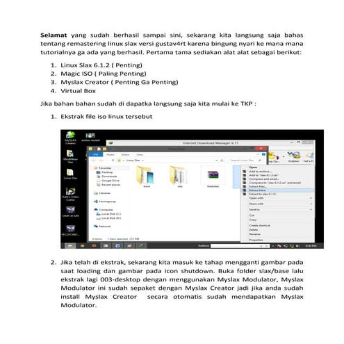 Remastering linux slax