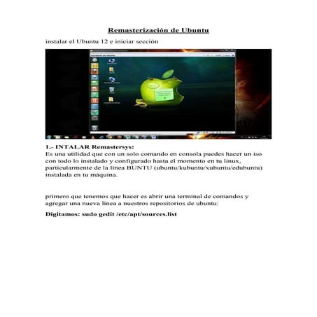 Rematerizacion de ubuntu