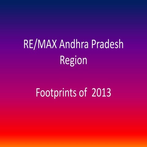 RE/MAX AP - A Look back of 2013