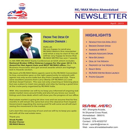 Remax metro september newsletter | PDF
