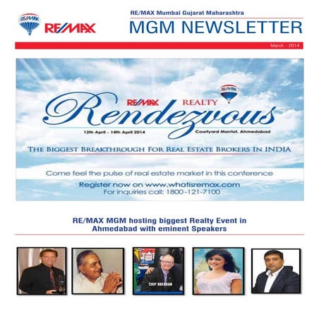 RE/MAX Mumbai Gujarat Maharashtra Newsletter March 2014 