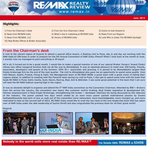 Remax Realty Review - June 2013