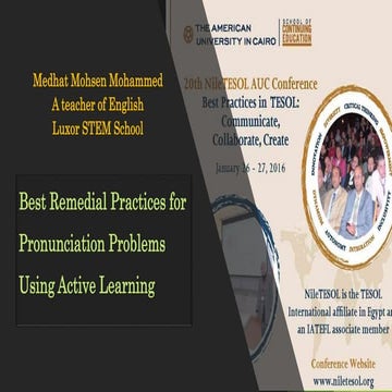 Best Pronunciation Remedial Practices