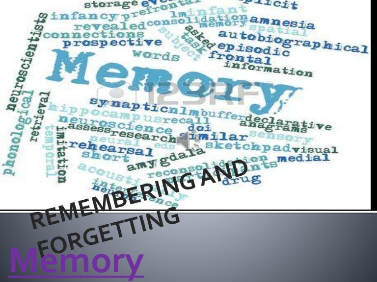 Remembering And Forgetting Remembering And Forgetting