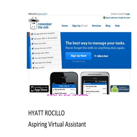 Remember the milk Tutorial