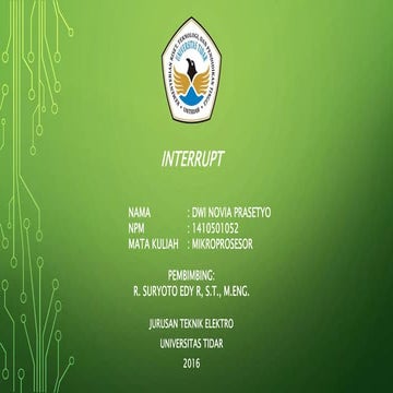 Remidial sistem mikroprosesor interrupt [dwi novia prasetyo 1410501052]