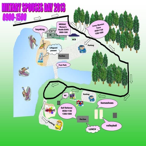 Remington Pond Spouses Day map