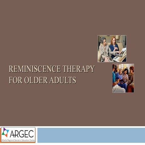 ARGEC: Reminiscence therapy for older adults