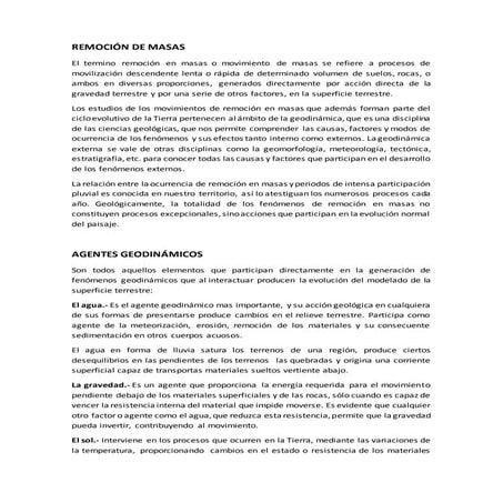 Remoción de masas | DOCX