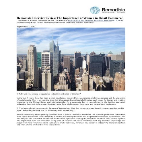 Remodista Interview Series: The Importance of Women Leaders in Retail Commerce 