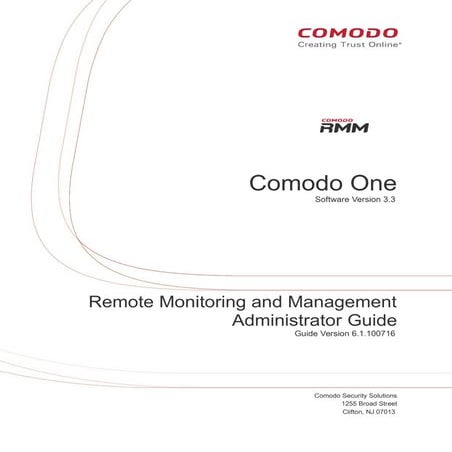 Remote Monitoring & Management Administrator Guide - Comodo One