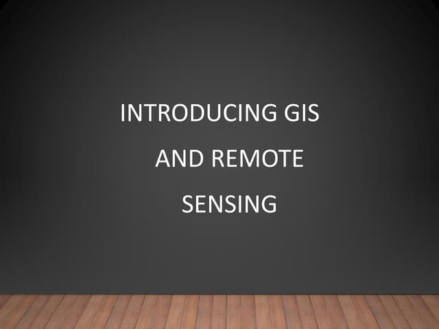 GIS and Remote sensing CIvil Engg by Mrunmayee