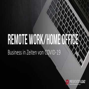 💬 Remote Work / Home Office - PowerPoint-Präsentation, PPT-Vorlage - Business...