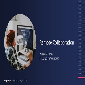 Remote Collaboration: Working and Leading from Home