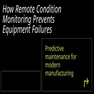 Reduce Equipment Failures Using Condition Monitoring Software | PPTX