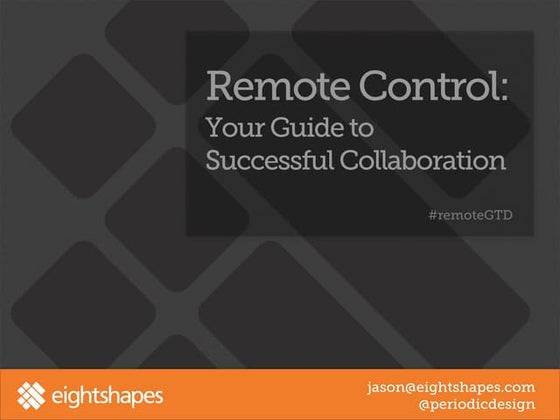 Remote Control: Your Guide to Successful Collaboration