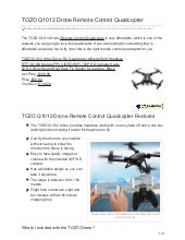 tozo q1012 drone