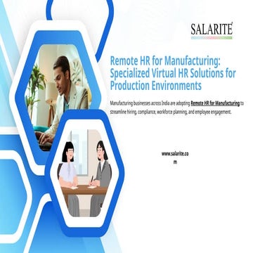 Remote HR for Manufacturing Specialized Virtual HR Solutions for ...