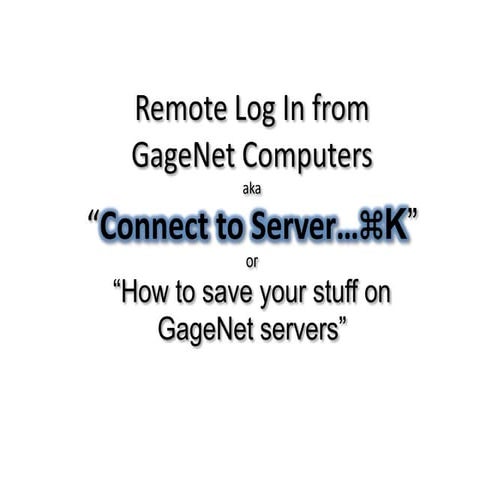 Remote Login