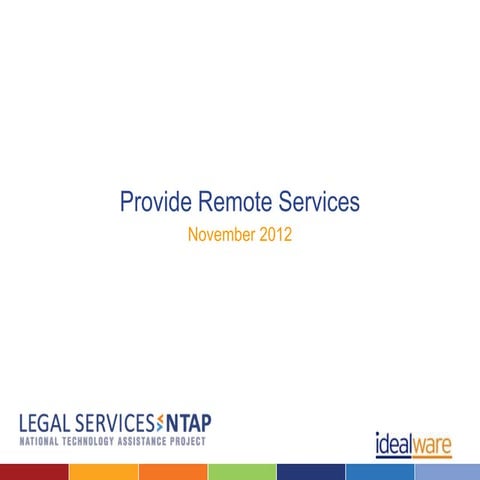 Providing Legal Services Remotely