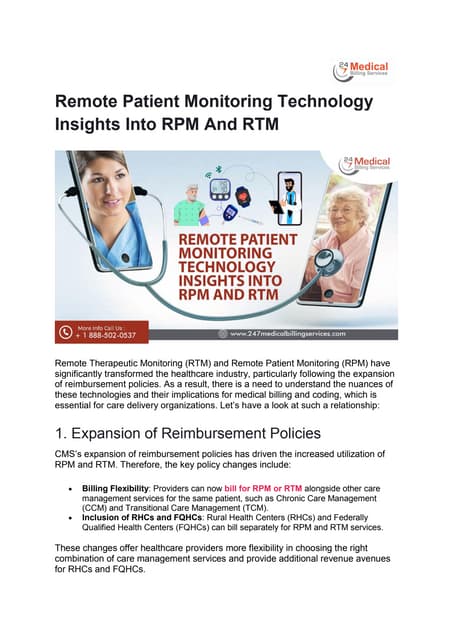 Remote Patient Monitoring Technology Insights Into RPM And RTM.pptx