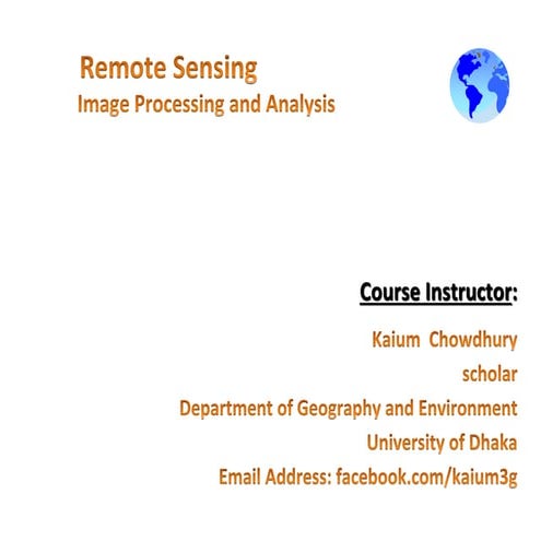 Remote sensing