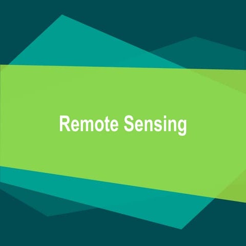 Remote sensing