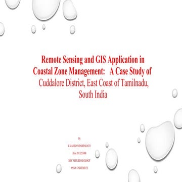 Remote sensing and gis application 