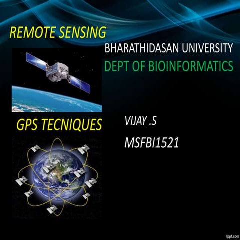 Remote sensing and gps