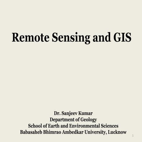 Remote sensing: Its Application & Types