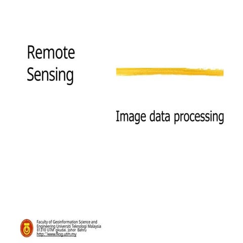 Satellite image processing | PPT