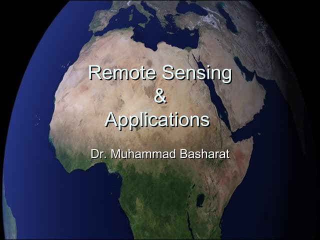 Remote Sensing 