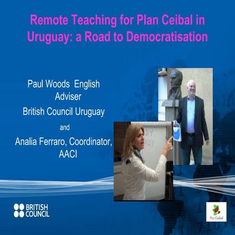 Remote teaching for Plan Ceibal in Uruguay   a road to democratisation