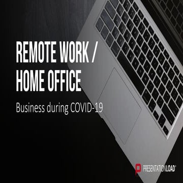 💬 Remote work home office powerpoint presentation template