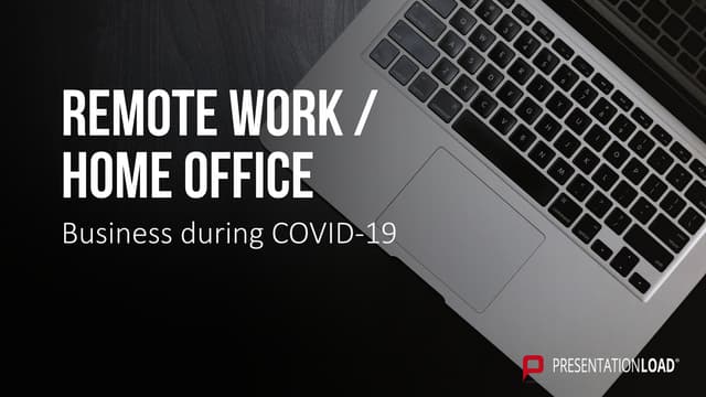 💬 Remote work home office powerpoint presentation template