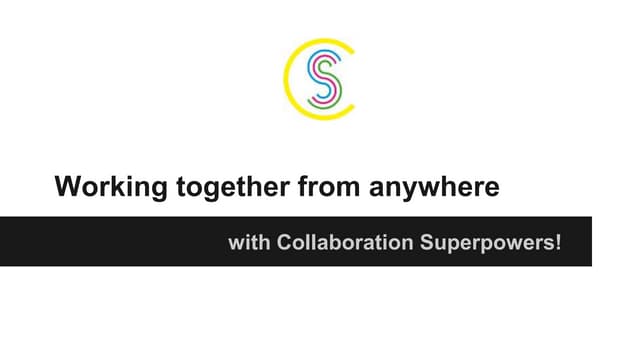 Building trust on remote teams: online workshop