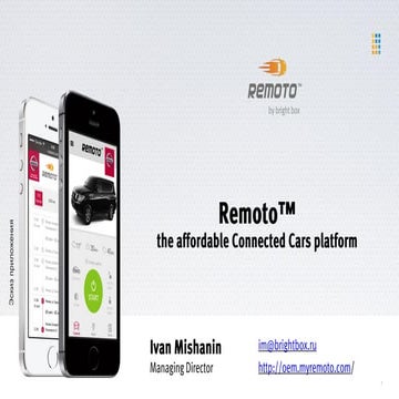 Remoto telematics platform | PDF
