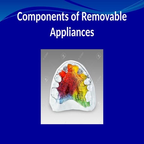 Removable Appliances in Orthodontics | PPT | PDF