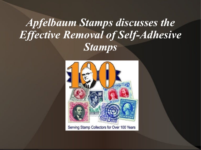 Removal of self adhesive stamps
