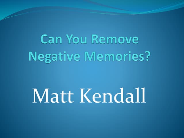 Remove negative memories updated july 2019 bristol