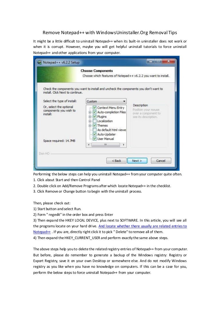 Remove Notepad++ with Removal Tips