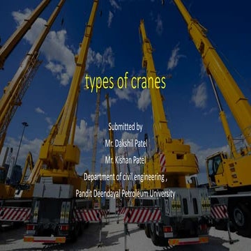 Tower crane | PDF