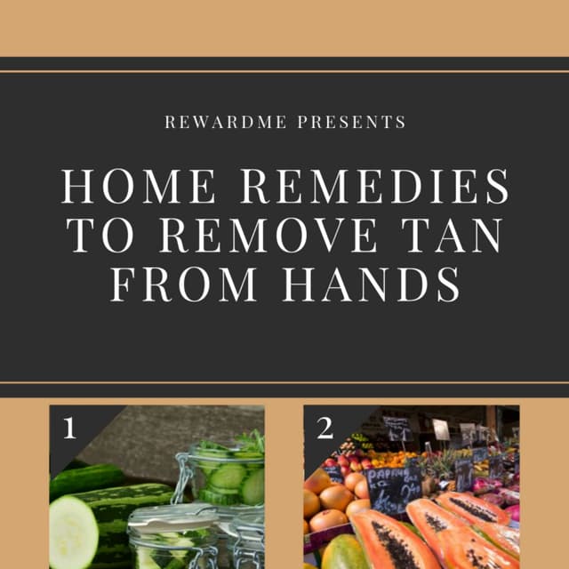 Remove tan on hands | PDF