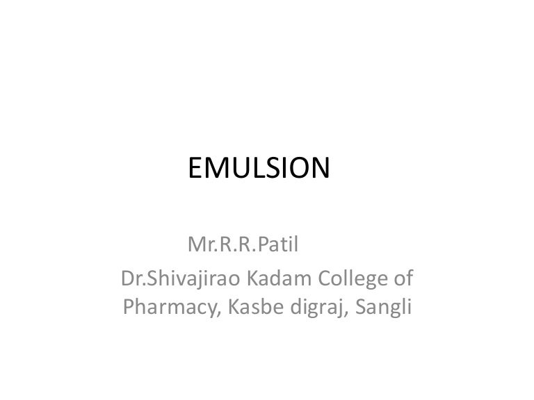 Emulsion - 